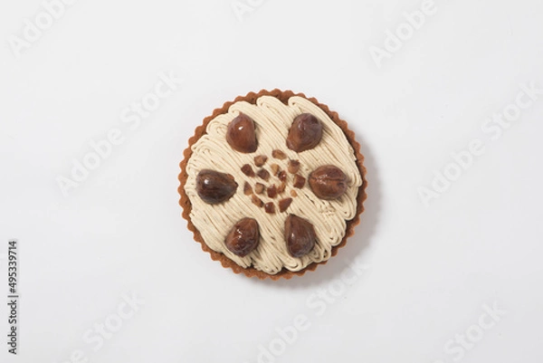 Obraz circle of chestnut cake