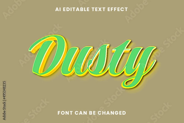Obraz Dusty Text Effect