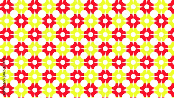 Obraz seamless red-yellow pattern
