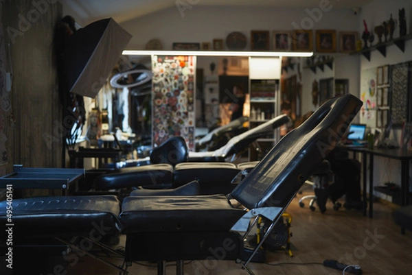 Obraz Empty studio of tattoo