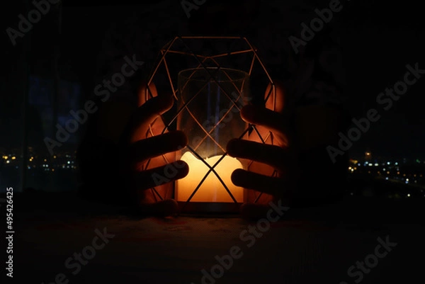 Obraz candle at night 