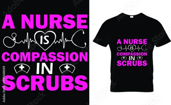 Obraz A nurse compassion in scrubs