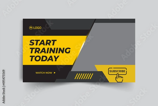 Obraz Fitness-Gym Youtube Thumbnail Templates