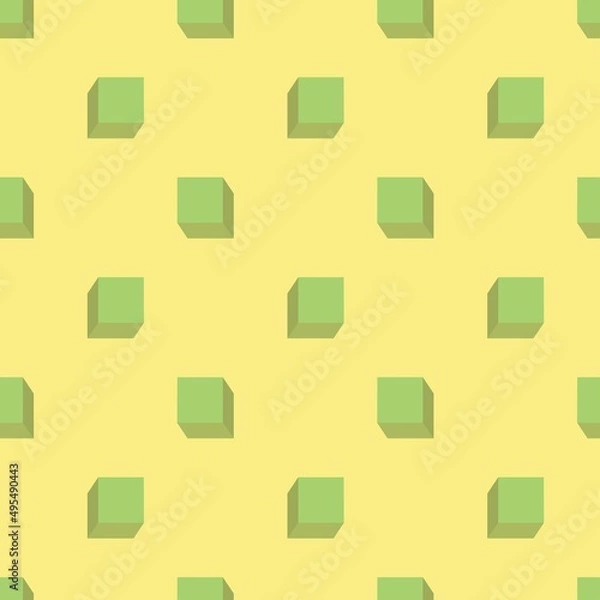 Fototapeta Cube symbol vector seamless pattern