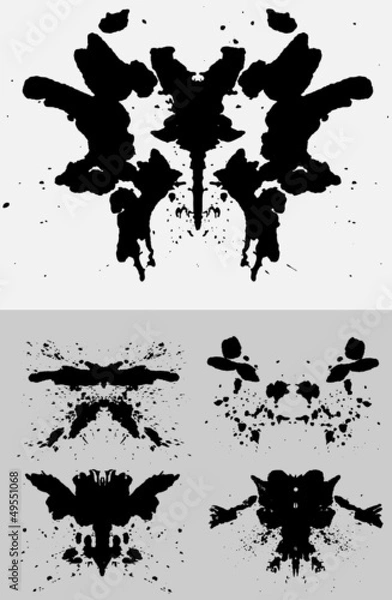Fototapeta Rorschach Set