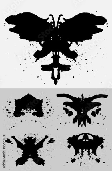 Fototapeta Rorschach Set