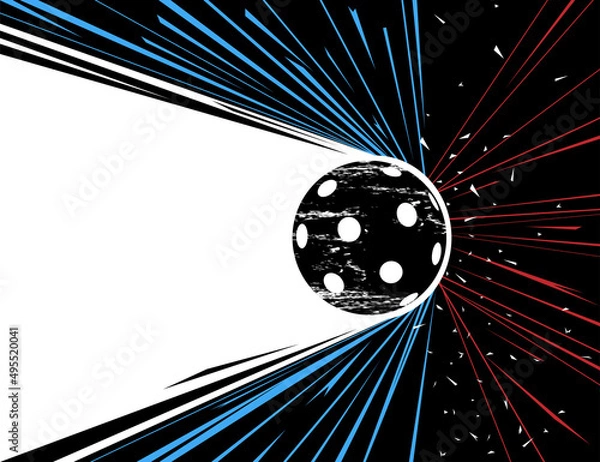 Fototapeta Floorball banner for competition or floorball event. Banner for your design.