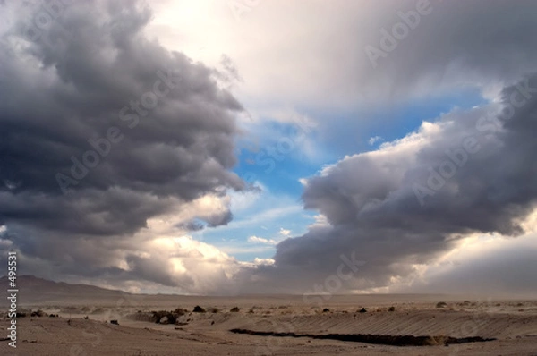 Obraz desert rain storm