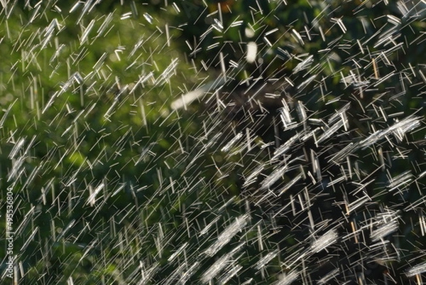 Fototapeta electric lights of water drops