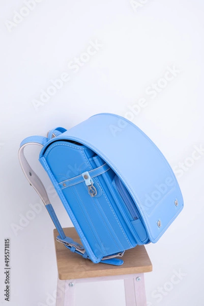 Fototapeta 水色のランドセル　admission	