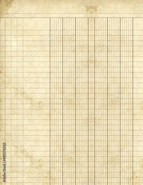 Obraz Old ledger paper