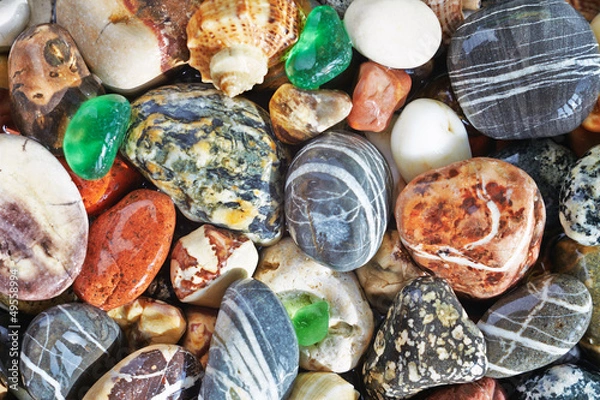 Obraz Sea pebble background