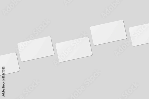 Obraz Blank business card for mockup. 3D Render.
