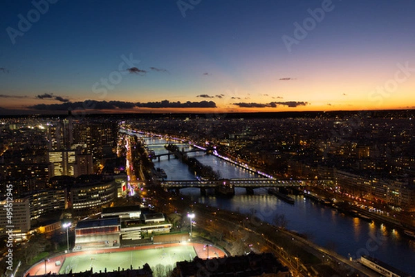 Obraz Long Exposure From The Eiffel Tower