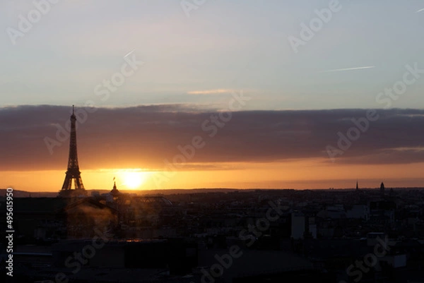 Obraz Panoramic Sunset From Galeries Lafayette