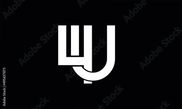 Obraz Letter Initial 4U Vector Logo Design
