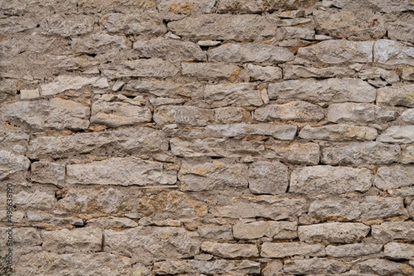 Fototapeta Mauer / Textur: Rustikale alte historische Steinwand