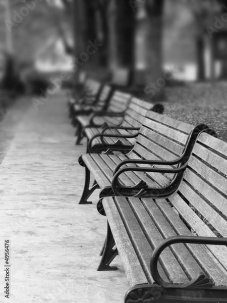 Obraz Paris Park Benches