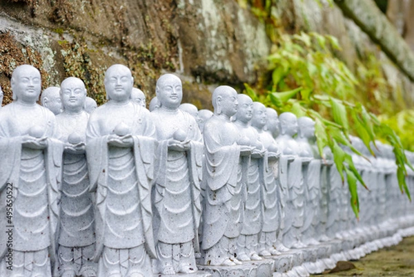 Obraz 道端のお地蔵さんたち