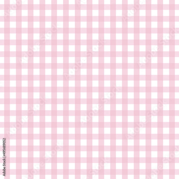 Fototapeta Baby pink gingham pattern for Easter/Spring
