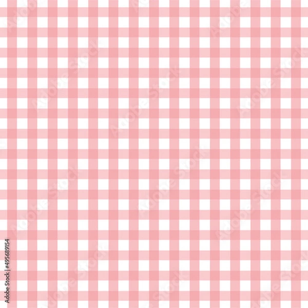 Fototapeta Magenta gingham pattern for Easter/Spring