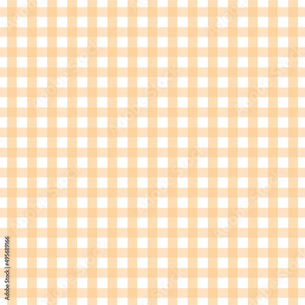 Fototapeta Orange gingham pattern for Easter/Spring