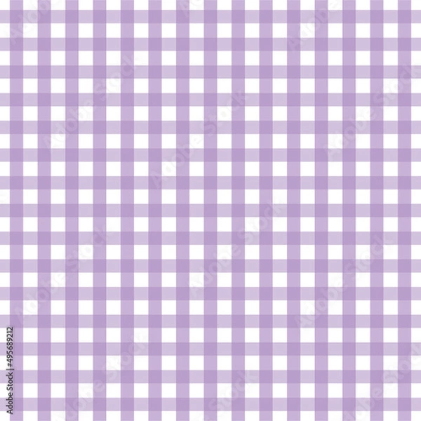 Fototapeta Violet gingham pattern for Easter/Spring