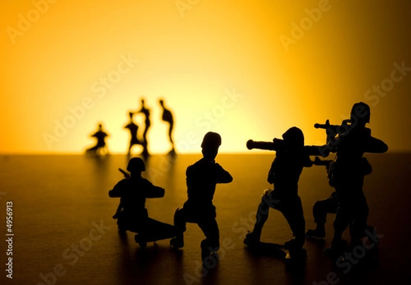 Fototapeta Military men war