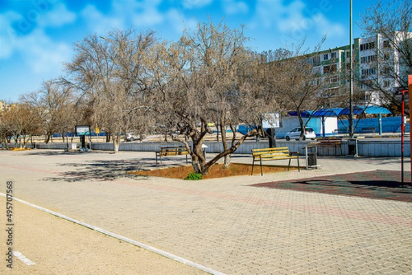 Fototapeta Виды города Актау. Осётр