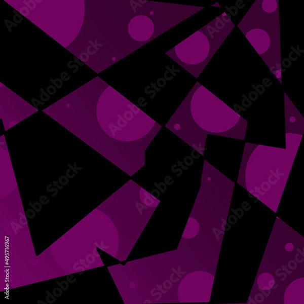 Obraz Geometric multi-colored shapes, 3d abstraction