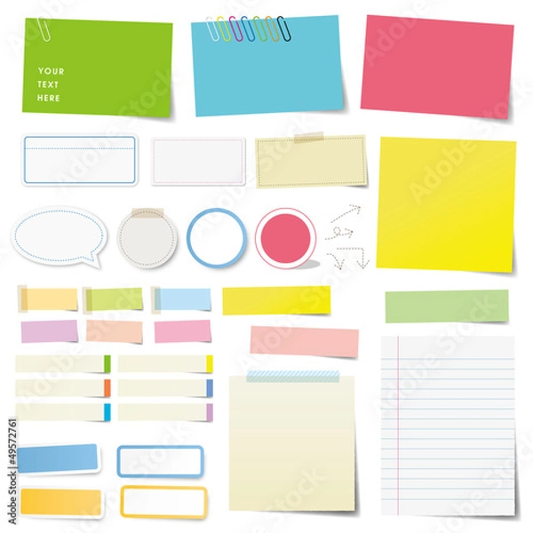 Obraz Lepkie nuty, taśma etykietowa