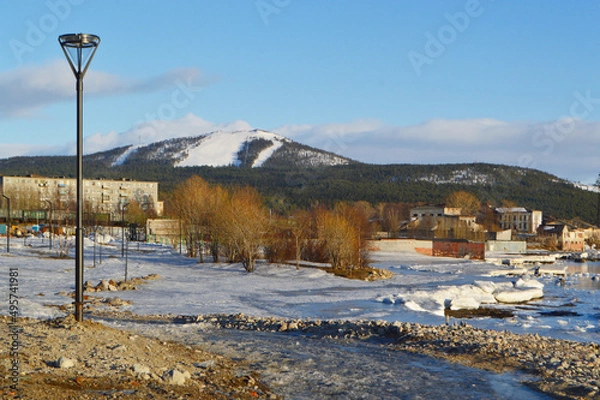 Fototapeta winter in the mountains