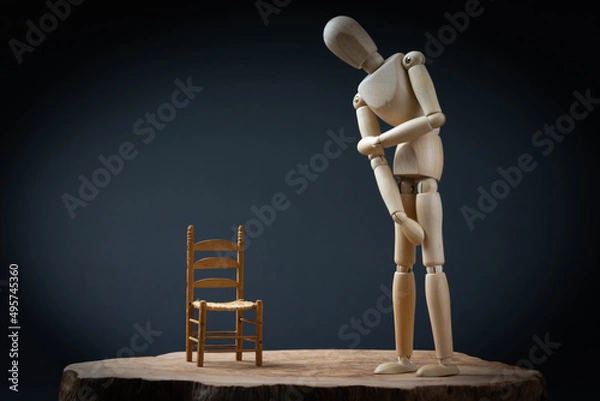 Obraz smutek, samotność