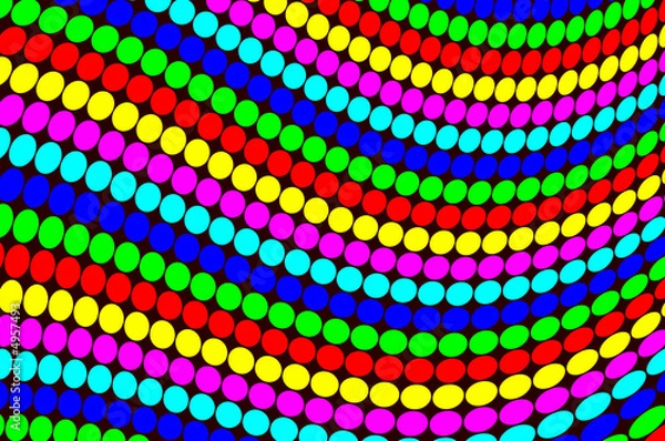 Fototapeta Colorful dots pattern abstract background.