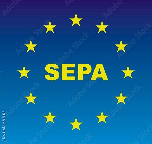 Obraz SEPA Euroflagge