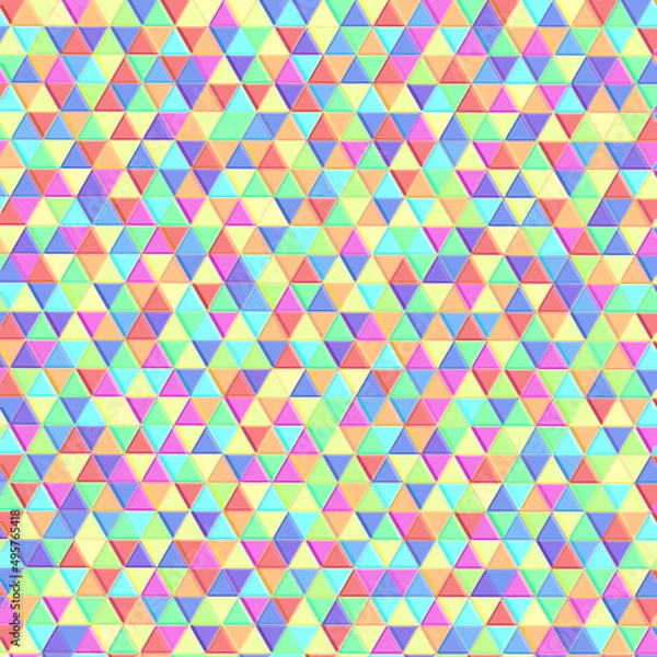 Fototapeta Bunte Dreiecke als grafische Textur oder Hintergrund