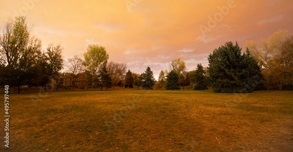 Obraz Summer wildfire smoke, 2020