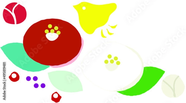 Fototapeta 椿tsubaki