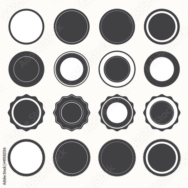 Fototapeta Set of retro vintage badges and labels