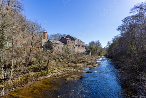 Obraz Cargill's Leap and river Ericht, Scotland