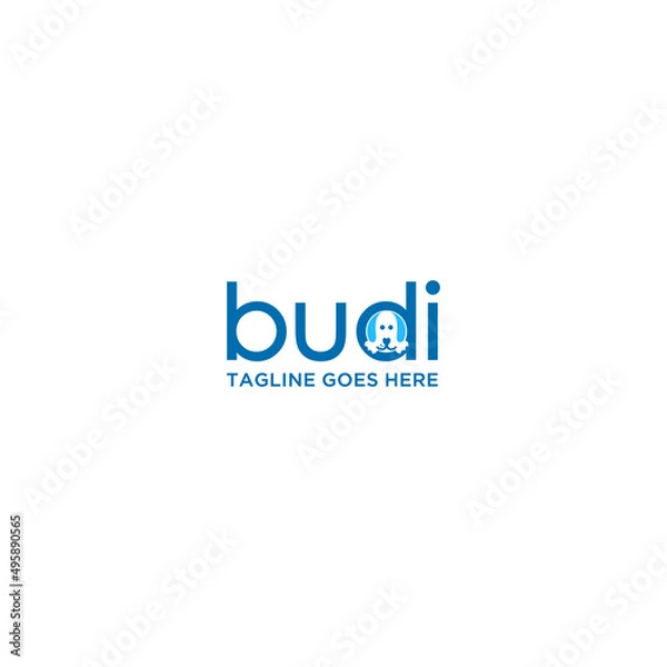 Fototapeta dog creative logo sign design