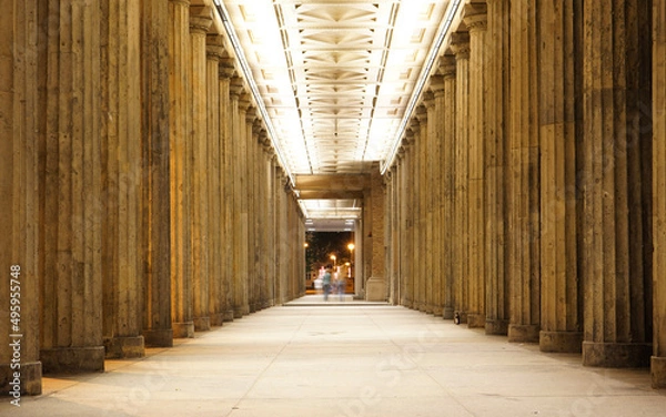 Fototapeta corridor in town