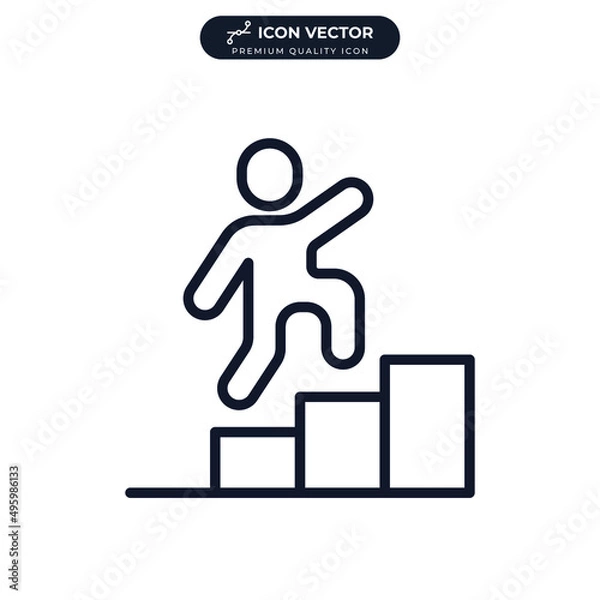 Obraz career icon symbol template for graphic and web design collection logo vector illustration