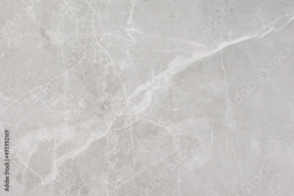 Fototapeta Light Grey White Marble Ceramic Floor Tile with Abstract Stone Pattern Surface Texture Background