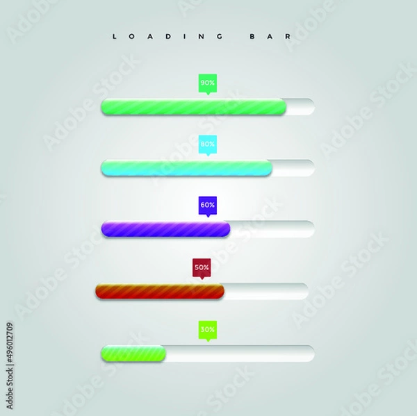 Fototapeta progress bar for website
