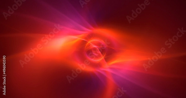 Obraz 3D rendering abstract multicolor fractal light background