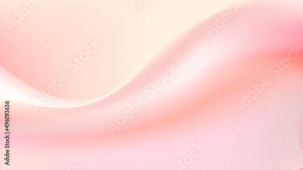 Obraz 布の波のようなドレープ、優しいピンクの光と影、背景画像