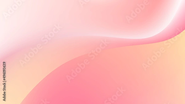 Obraz 布の波のようなドレープ、優しいピンクの光と影、背景画像