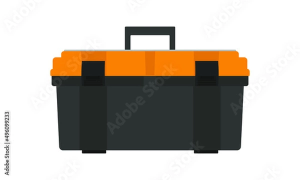 Obraz Tool box isolated on white background