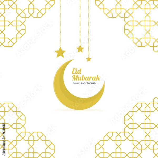 Fototapeta Islamic background eid mubarak vector